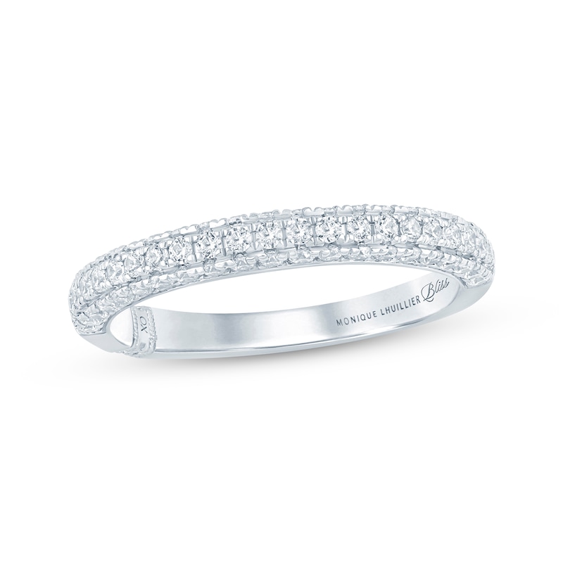 Monique Lhuillier Bliss Lab-Created Diamond Wedding Band 1/2 ct tw 18K White Gold