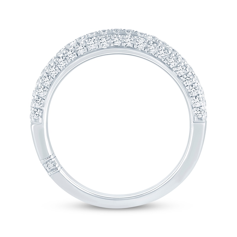 Main Image 3 of Monique Lhuillier Bliss Lab-Grown Diamond Wedding Band 1/2 ct tw 18K White Gold