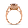 Thumbnail Image 2 of Le Vian Oval-Cut Morganite Ring 3/8 ct tw Diamonds 14K Strawberry Gold Size 7