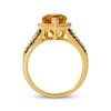 Thumbnail Image 2 of Le Vian Pear-Shaped Citrine Ring 1/2 ct tw Diamonds 14K Honey Gold Size 7