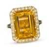 Thumbnail Image 0 of Le Vian Octagon-Cut Citrine Ring 5/8 ct tw Diamonds 14K Honey Gold