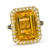 Thumbnail Image 1 of Le Vian Octagon-Cut Citrine Ring 5/8 ct tw Diamonds 14K Honey Gold Size 7