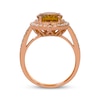 Thumbnail Image 2 of Le Vian Oval-Cut Citrine Ring 3/8 ct tw Diamonds 14K Strawberry Gold Size 7