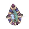 Thumbnail Image 0 of Le Vian Pear-Shaped Aquaprase, Pink Tourmaline & Amethyst Ring 1/3 ct tw Diamonds 14K Strawberry Gold