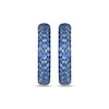 Thumbnail Image 2 of Le Vian Blue Sapphire Hoop Earrings 14K Vanilla Gold