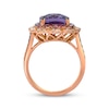 Thumbnail Image 2 of Le Vian Cushion-Cut Amethyst & Pink Tourmaline Ring 5/8 ct tw 14K Strawberry Gold Size 7