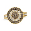 Thumbnail Image 1 of Le Vian Multi-Diamond Double Halo Ring 1-1/4 ct tw 14K Honey Gold Size 7