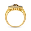Thumbnail Image 2 of Le Vian Multi-Diamond Double Halo Ring 1-1/4 ct tw 14K Honey Gold Size 7