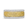 Thumbnail Image 1 of Le Vian Yellow & White Diamond Band 3/4 ct tw 14K Two-Tone Gold Size 7