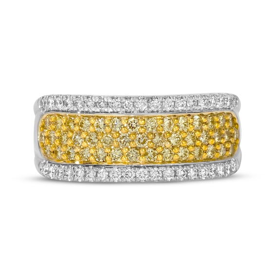 Le Vian Yellow & White Diamond Band 3/4 ct tw 14K Two-Tone Gold Size 7