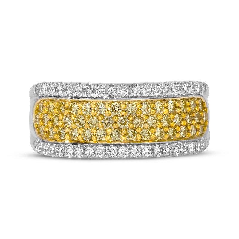 Main Image 1 of Le Vian Yellow & White Diamond Band 3/4 ct tw 14K Two-Tone Gold Size 7
