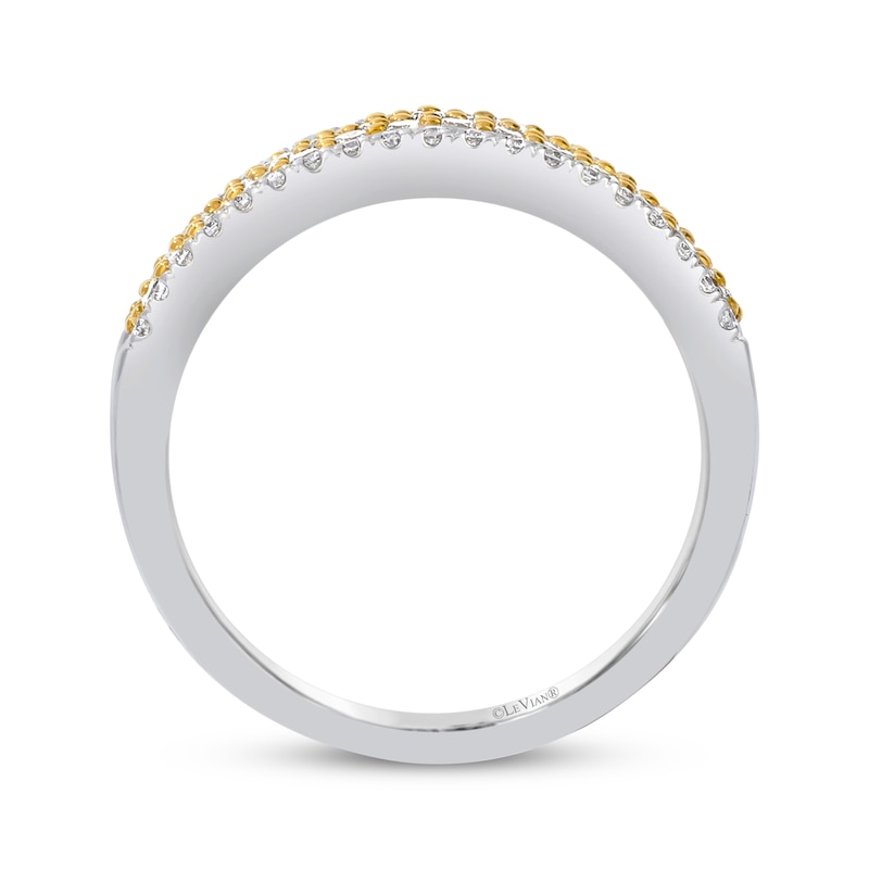 Main Image 2 of Le Vian Yellow & White Diamond Band 3/4 ct tw 14K Two-Tone Gold Size 7