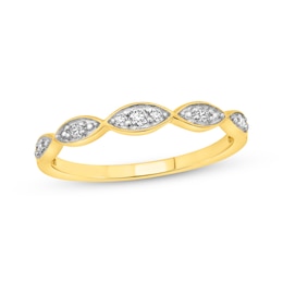 Diamond Stackable Wedding Band 1/20 ct tw 14K Yellow Gold