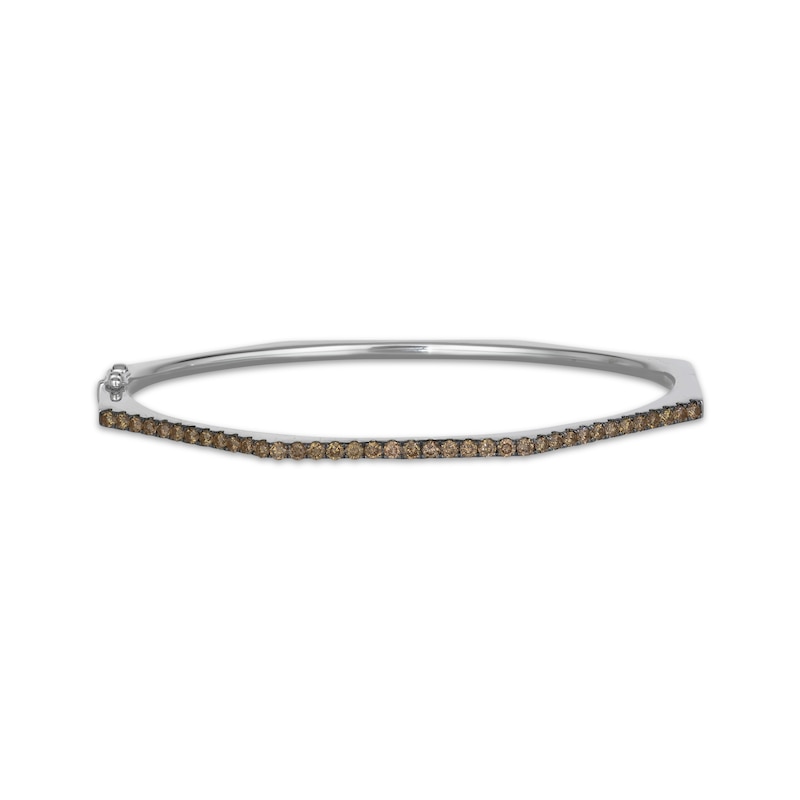 Main Image 1 of Le Vian Diamond Angled Bangle Bracelet 1 ct tw 14K Vanilla Gold