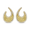 Thumbnail Image 2 of Le Vian Diamond Open Teardrop Earrings 1 ct tw 14K Honey Gold