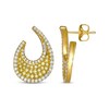 Thumbnail Image 3 of Le Vian Diamond Open Teardrop Earrings 1 ct tw 14K Honey Gold