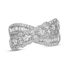 Thumbnail Image 0 of Le Vian Oval, Baguette & Round-Cut Diamond Crossover Ring 1-1/3 ct tw Platinum