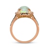 Thumbnail Image 2 of Le Vian Oval-Cut Opal Ring 3/8 ct tw Diamonds 14K Strawberry Gold