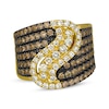 Thumbnail Image 1 of Le Vian Diamond Swirl Ring 2 ct tw 14K Honey Gold
