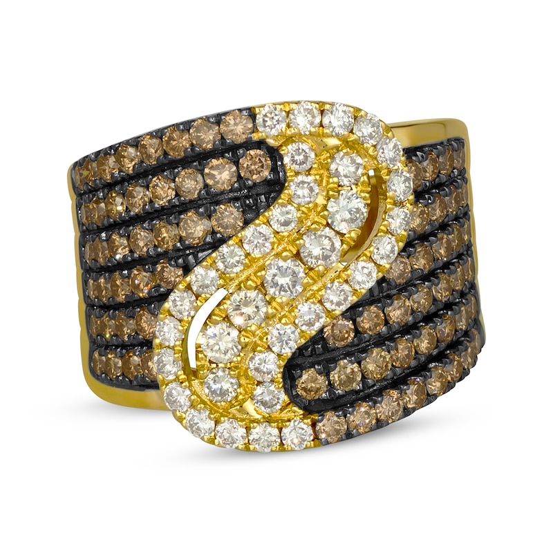Main Image 1 of Le Vian Diamond Swirl Ring 2 ct tw 14K Honey Gold