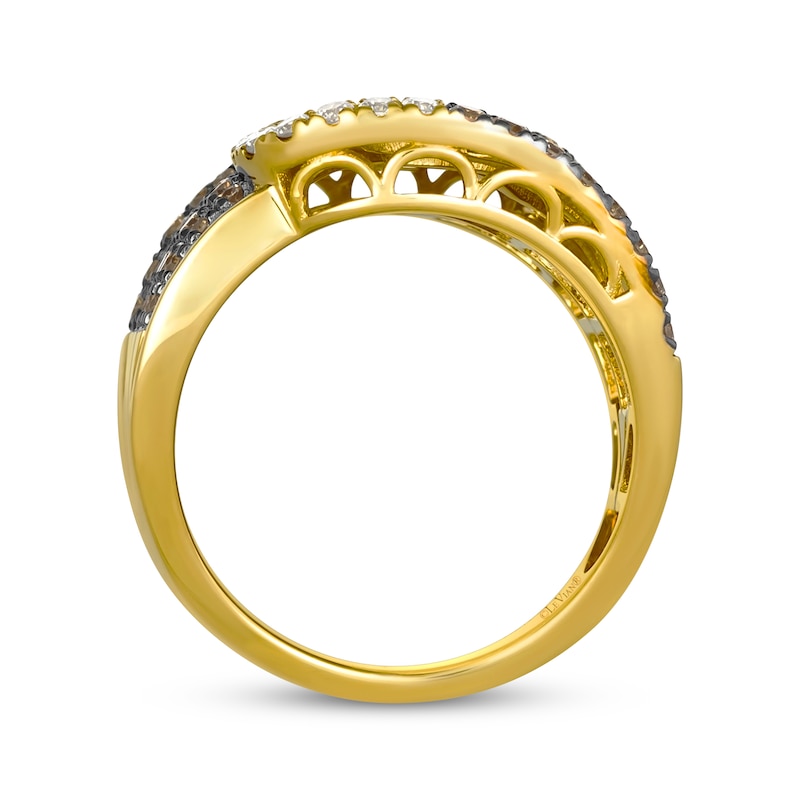 Main Image 2 of Le Vian Diamond Swirl Ring 2 ct tw 14K Honey Gold