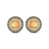 Thumbnail Image 2 of Le Vian Opal Stud Earrings 1 ct tw Diamonds 14K Honey Gold