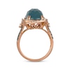 Thumbnail Image 2 of Le Vian Cushion-Cut Blue Topaz Ring 7/8 ct tw Diamonds 14K Strawberry Gold