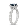 Thumbnail Image 5 of Neil Lane Pear-Shaped London Blue Topaz & Diamond Twist Shank Engagement Ring 1/2 ct tw 14K White Gold