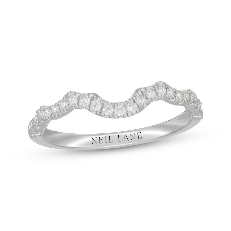 Main Image 8 of Neil Lane Diamond Contour Wedding Band 1/4 ct tw 14K White Gold