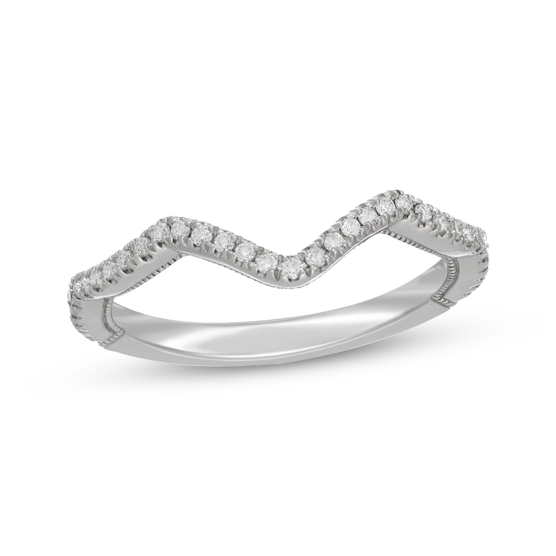 Main Image 1 of Neil Lane Artistry Lab-Grown Diamond Contour Wedding Band 1/5 ct tw 14K White Gold
