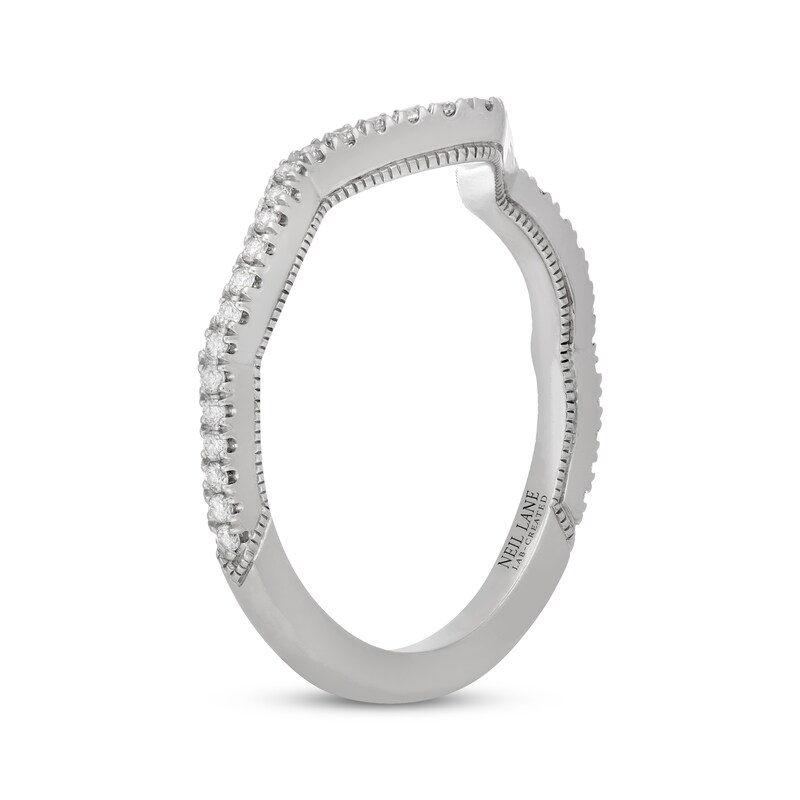 Main Image 2 of Neil Lane Artistry Lab-Grown Diamond Contour Wedding Band 1/5 ct tw 14K White Gold