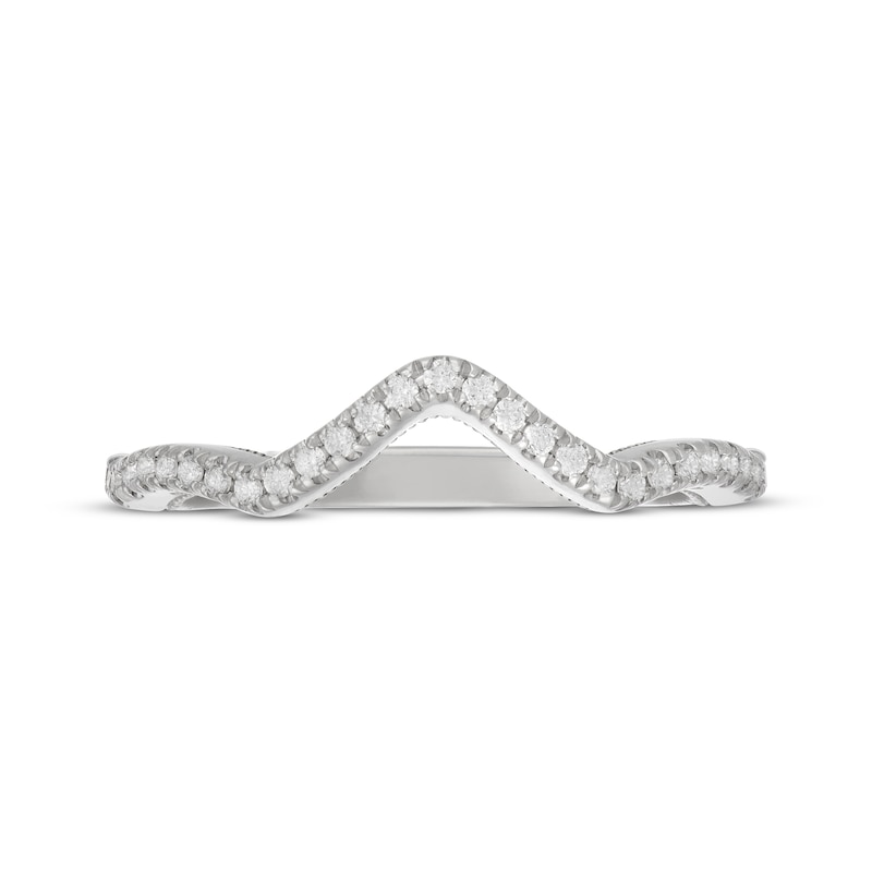 Main Image 3 of Neil Lane Artistry Lab-Grown Diamond Contour Wedding Band 1/5 ct tw 14K White Gold