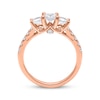 Thumbnail Image 2 of Princess-Cut Diamond Three-Stone Engagement Ring 1-1/2 ct tw 14K Rose Gold