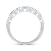 Lab-Created Diamonds by KAY Emerald & Round-Cut Anniversary Band 2 ct tw 14K White Gold