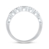 Thumbnail Image 3 of Lab-Grown Diamonds Emerald & Round-Cut Anniversary Band 2 ct tw 14K White Gold