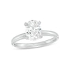 Oval-Cut Diamond Solitaire Engagement Ring 2 ct tw 14K White Gold