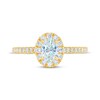 Thumbnail Image 3 of THE LEO First Light Diamond Oval & Round-Cut Engagement Ring 3/4 ct tw 14K Yellow Gold