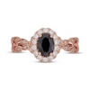 Thumbnail Image 2 of Neil Lane Oval-Cut Black & White Diamond Engagement Ring 1-1/2 ct tw 14K Rose Gold