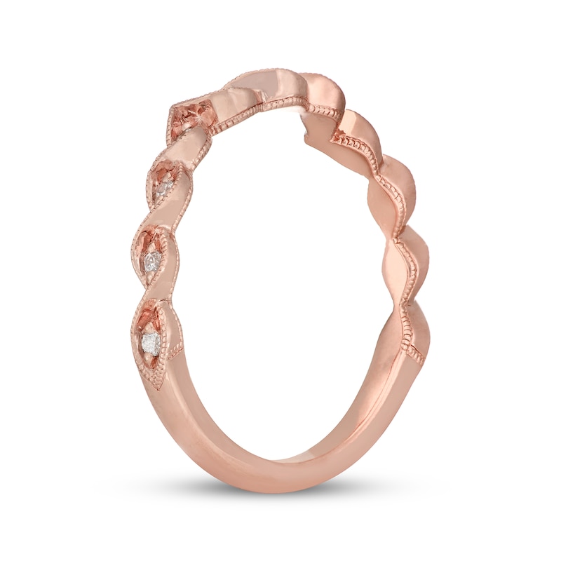 Main Image 2 of Neil Lane Diamond Wedding Band 1/10 ct tw 14K Rose Gold