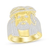 Thumbnail Image 0 of Men's Diamond Face of Christ Ring 3/4 ct tw 10K Yellow Gold