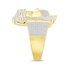 Thumbnail Image 1 of Men's Diamond Face of Christ Ring 3/4 ct tw 10K Yellow Gold