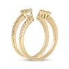 Thumbnail Image 2 of Baguette & Round-Cut Diamond Two-Row Deconstructed Ring 1/2 ct tw 10K Yellow Gold