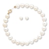 Thumbnail Image 1 of Cultured Pearl Set Earrings & Bracelet 14K Yellow Gold