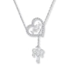 Thumbnail Image 0 of Mom/Tree Necklace 1/10 ct tw Diamonds Sterling Silver