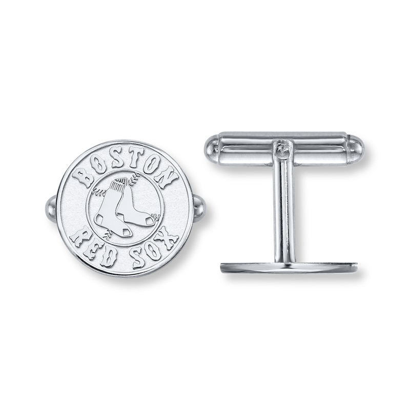 Main Image 1 of MLB Boston Red Sox Cufflinks Sterling Silver