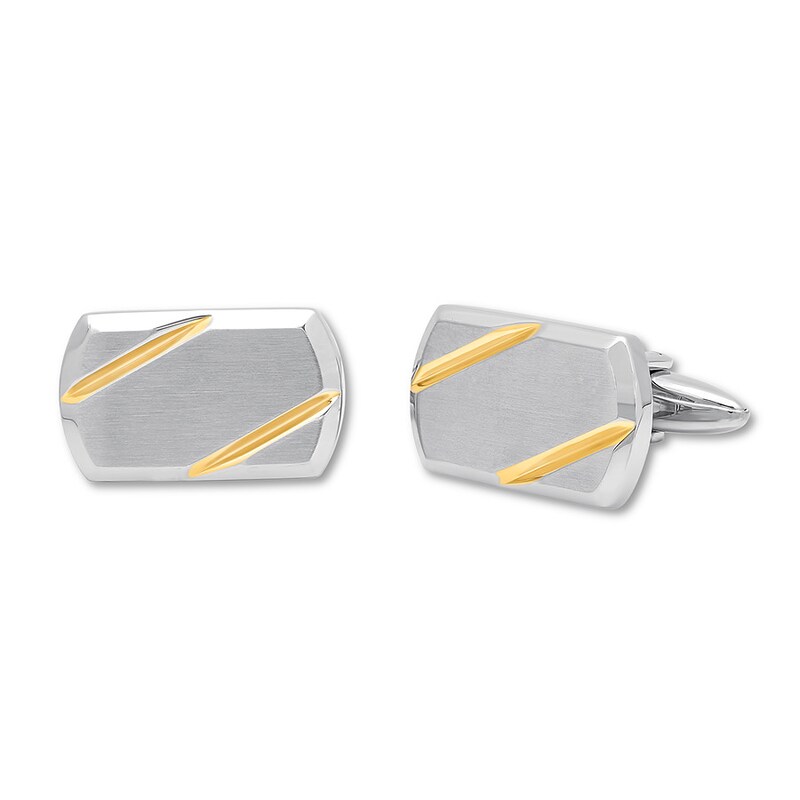 HONEY BEAR White Pearl Shell Black Onyx Cufflinks Round for Mens Gift