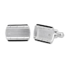 Thumbnail Image 0 of Men's Diamond Cuff Links Stainless Steel/Black Ion-Plating