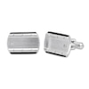 Thumbnail Image 1 of Men's Diamond Cuff Links Stainless Steel/Black Ion-Plating