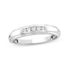 Thumbnail Image 1 of Now + Forever Diamond &quot;X&quot; Wedding Band 1/10 ct tw 10K White Gold