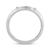 Thumbnail Image 3 of Now + Forever Men's Diamond &quot;X&quot; Wedding Band 1/6 ct tw 10K White Gold